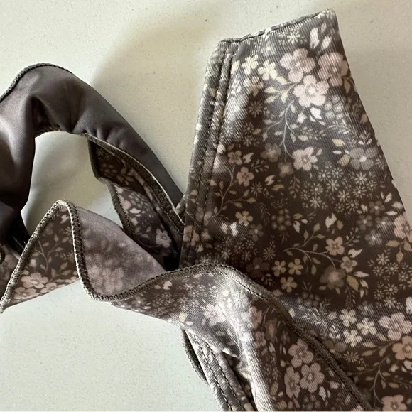 •sold•Jamie Kay Rashguard Swim Emma Bikini | Dark Pansy Floral - Picture 6 of 9